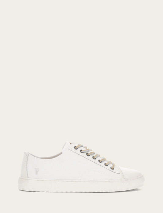 Men's White Astor Cap Toe Low Lace Sneakers | Frye Trending