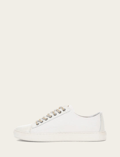 Men's White Astor Cap Toe Low Lace Sneakers | Frye Trending