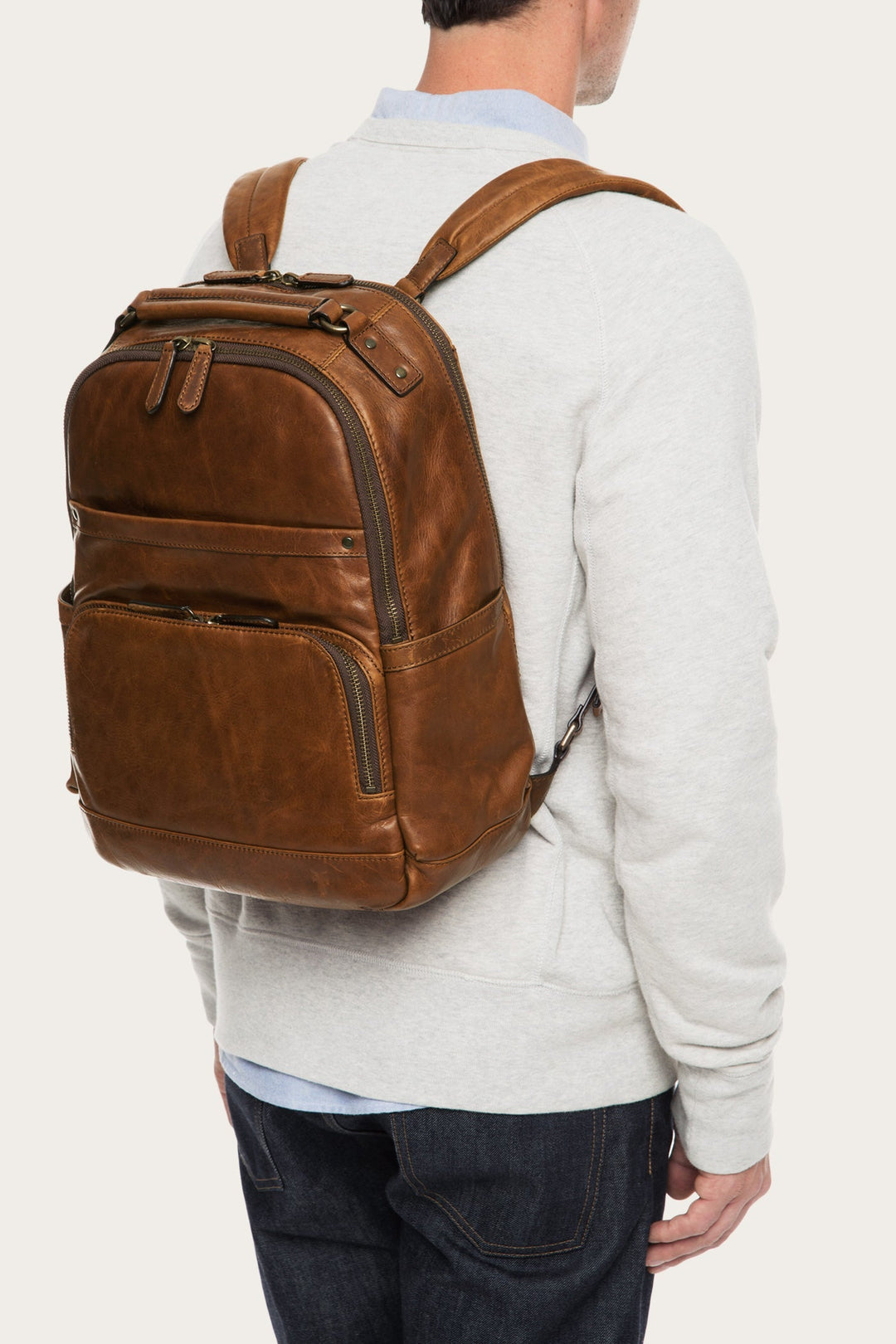 Logan Cognac Backpack | Frye Smart Buy