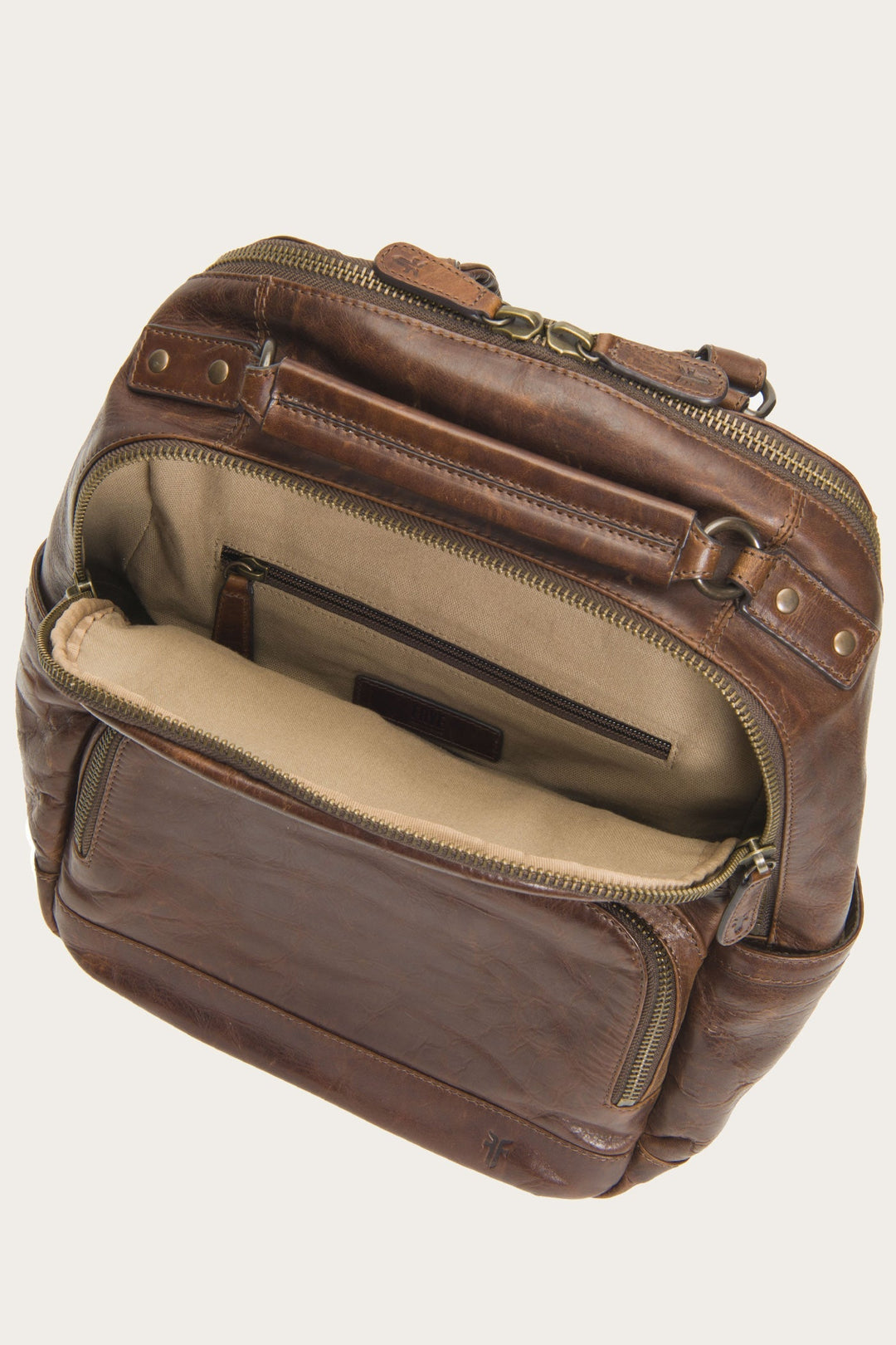 Logan Dark Brown Backpack | Frye Trusted