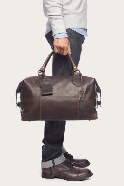 Logan Dark Brown Overnight | Frye Signature