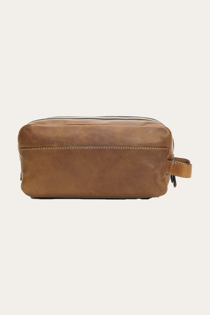Logan Large Travel Dopp in Dark Brown | Frye Everyday