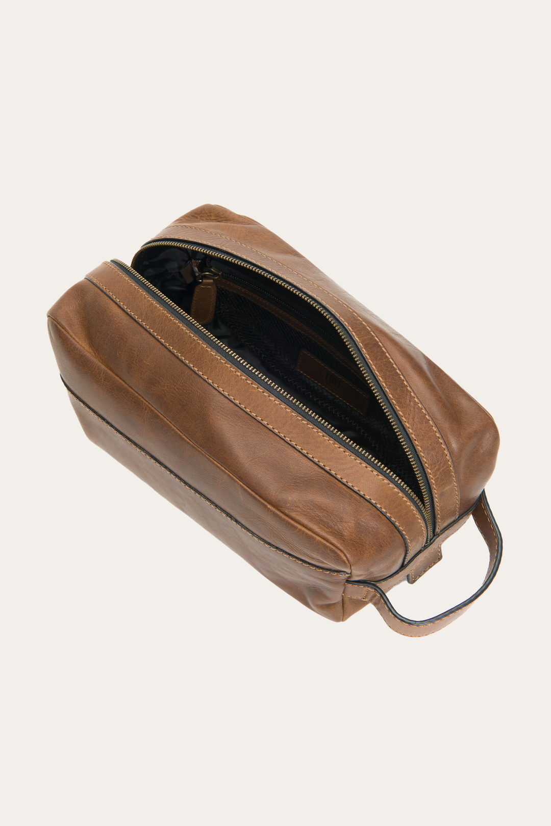 Logan Large Travel Dopp in Dark Brown | Frye Everyday