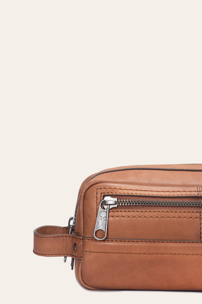 Nash Cognac Dopp Kit | Frye Trusted