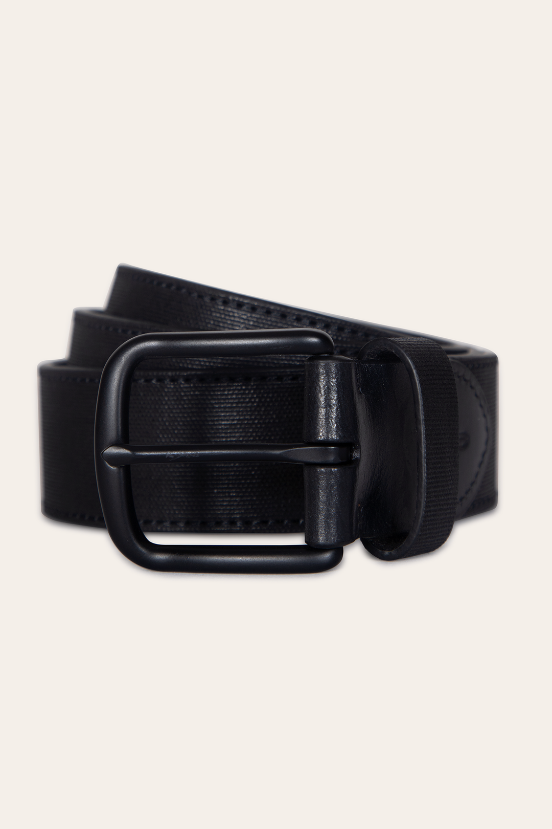 Men’s Black 38mm Coated Canvas Belt | Frye Best Seller