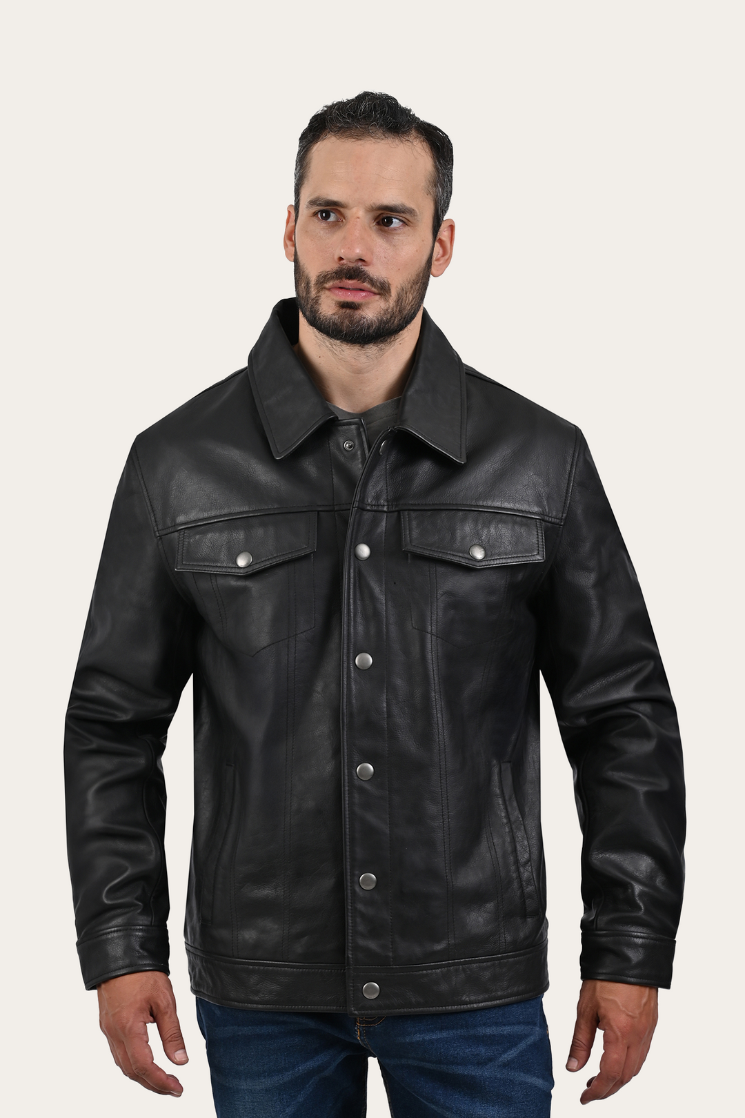 Black Baxter Trucker Jacket | Frye Deals