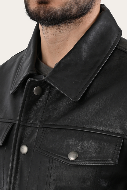 Black Baxter Trucker Jacket | Frye Deals
