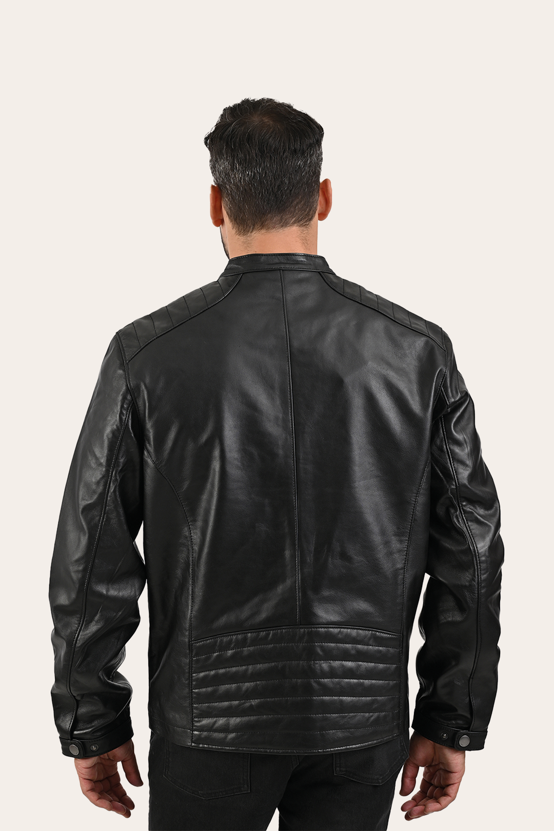 Men’s Black Pioneer Racer Leather Jacket | Frye Latest