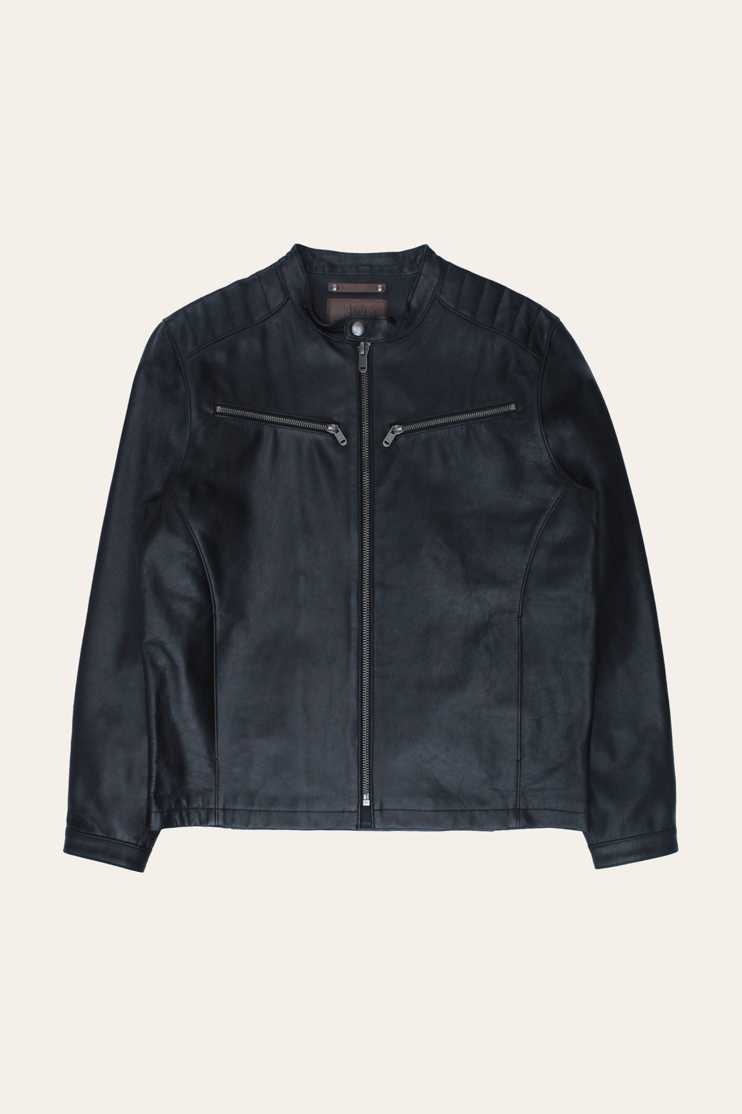 Men’s Black Pioneer Racer Leather Jacket | Frye Latest