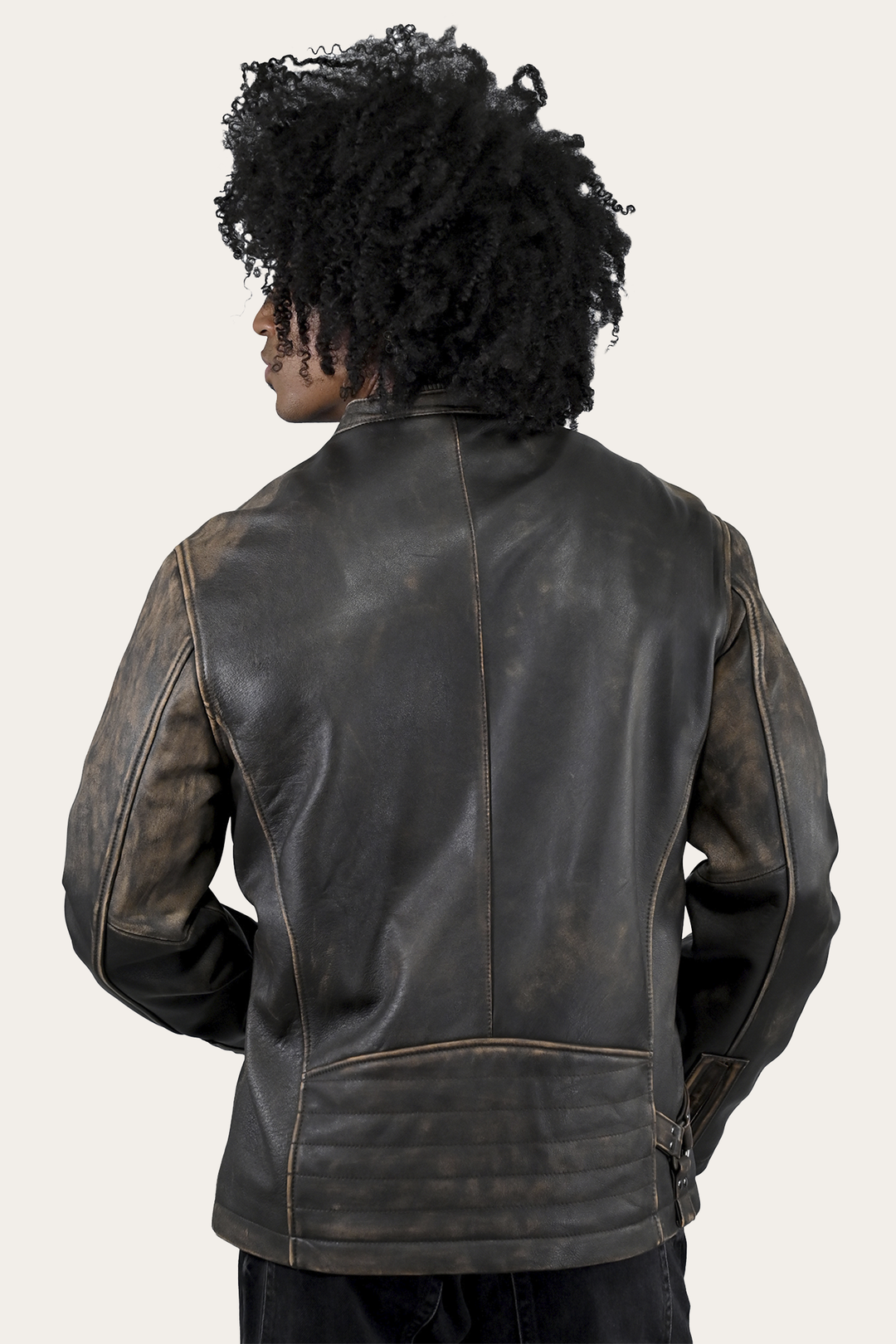 Men’s Brown Beige Leland Ombre Leather Jacket | Frye Sale