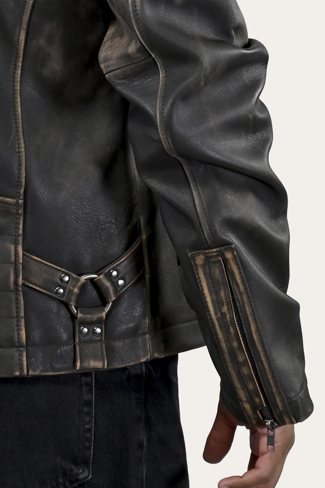 Men’s Brown Beige Leland Ombre Leather Jacket | Frye Sale