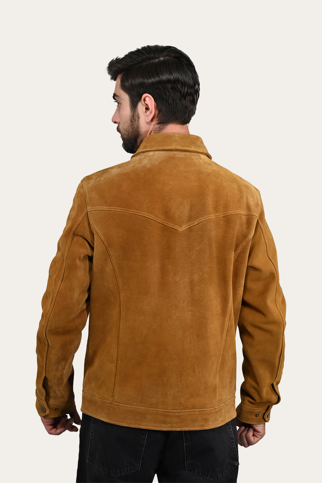 Men’s Tan Trailblazer Trucker Suede Jacket | Frye Hot Sale