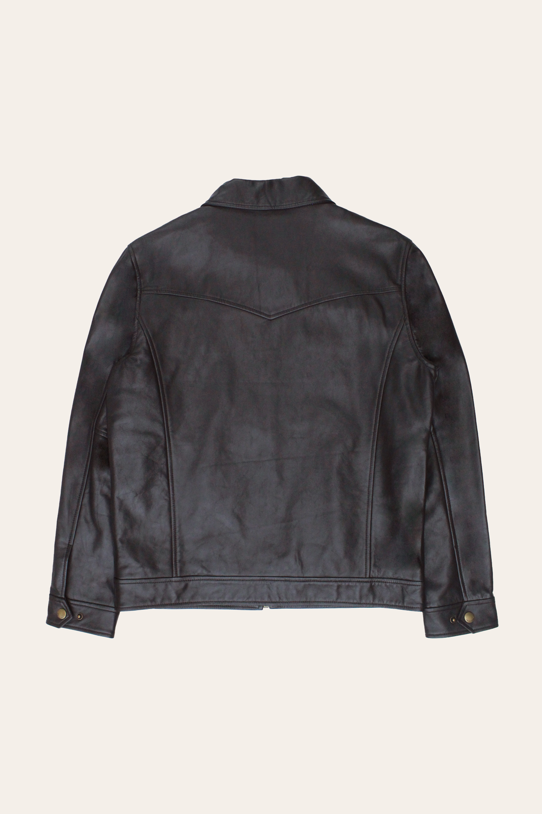 Men’s Dark Brown Kentucky Trucker Leather Jacket | Frye Exclusive