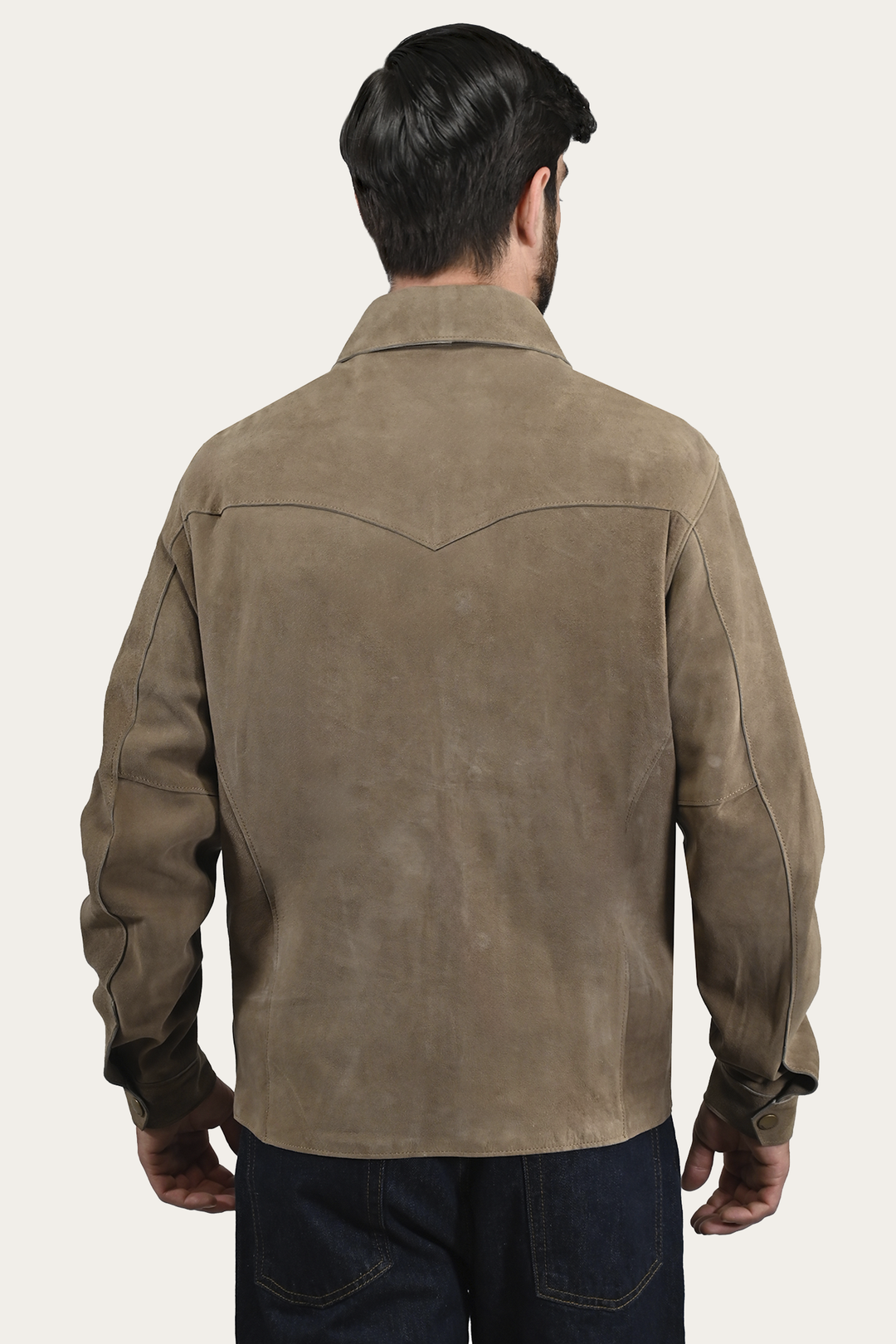 Men’s Taupe Judd Suede Shacket | Frye Smart Buy
