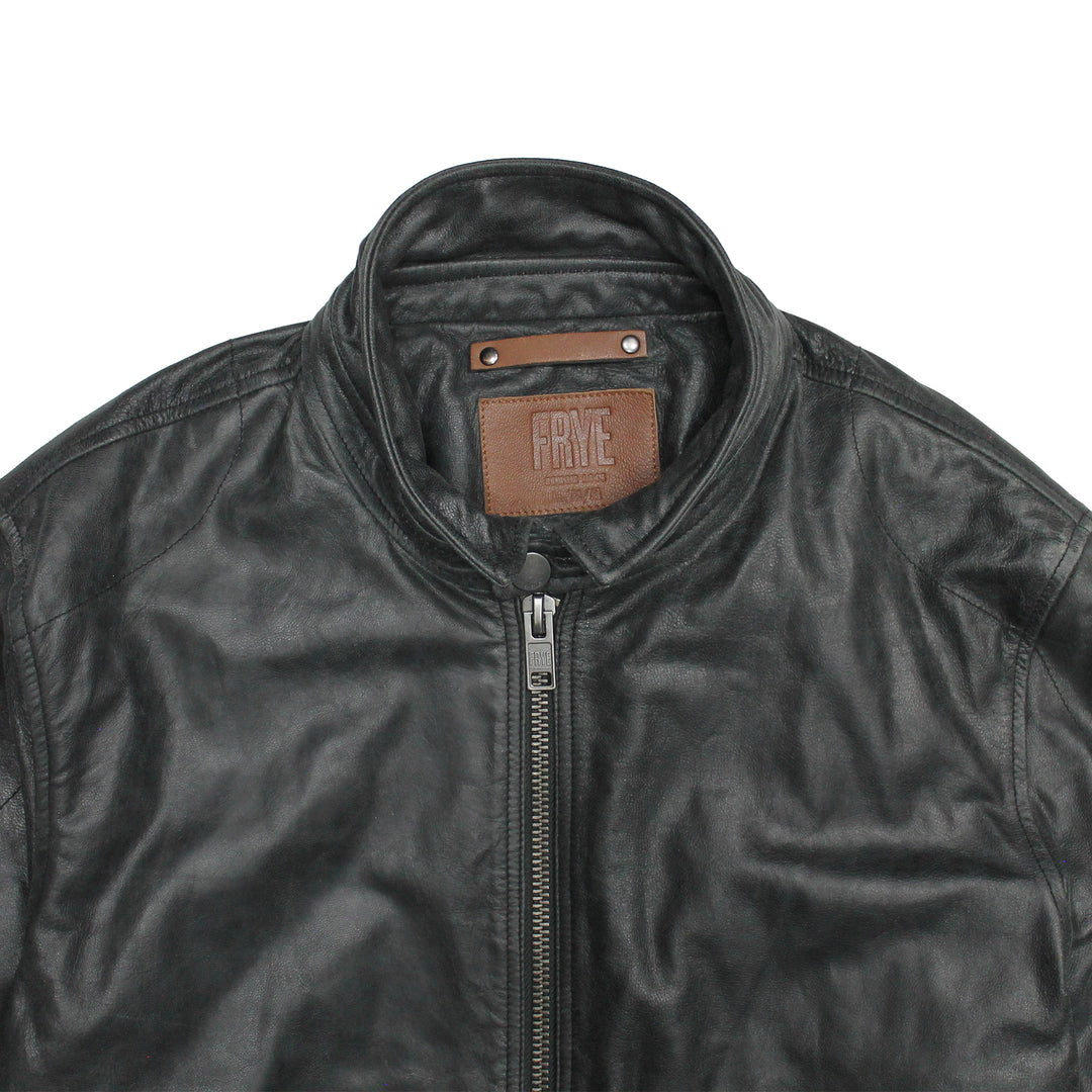 Men’s Black Lawton Modern Nappa Biker Jacket | Frye Sale
