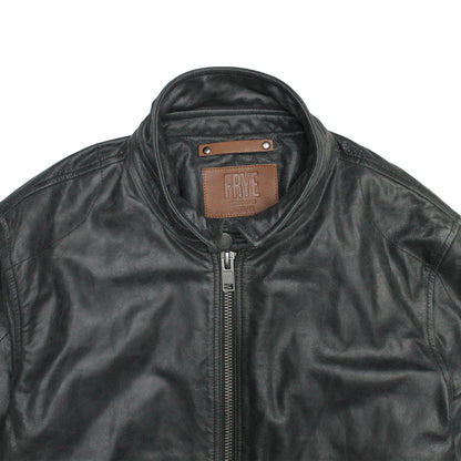 Men’s Black Lawton Modern Nappa Biker Jacket | Frye Sale