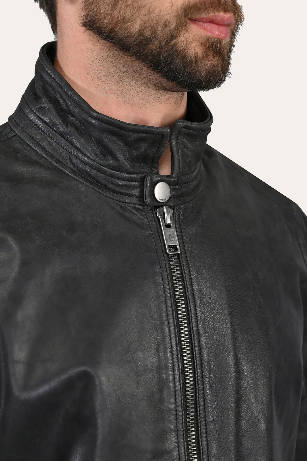 Men’s Black Lawton Modern Nappa Biker Jacket | Frye Sale
