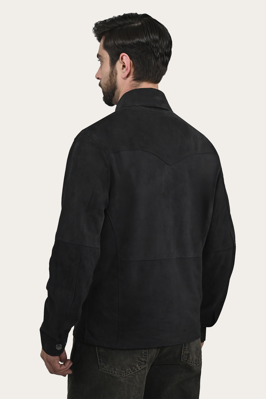 Men’s Navy Blue Judd Minimalist Suede Shacket | Frye Hot Sale