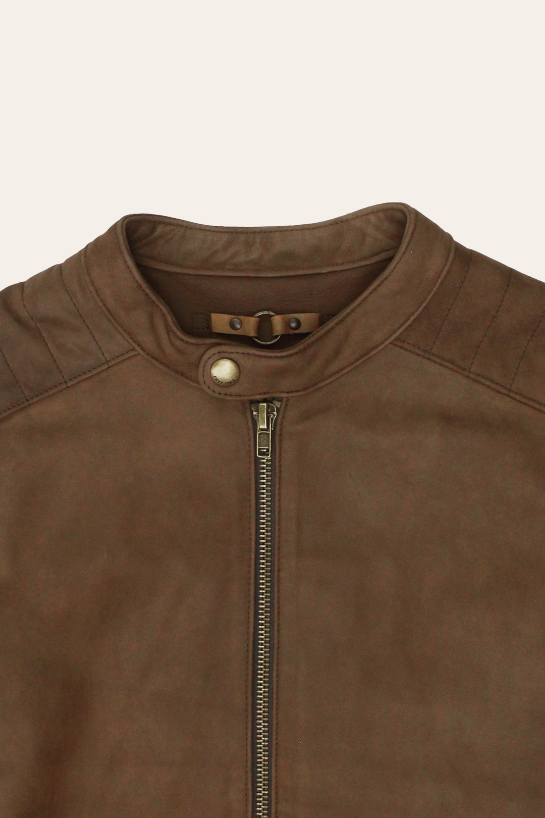 Men’s Tobacco Desert Racer Leather Jacket | Frye Best Seller