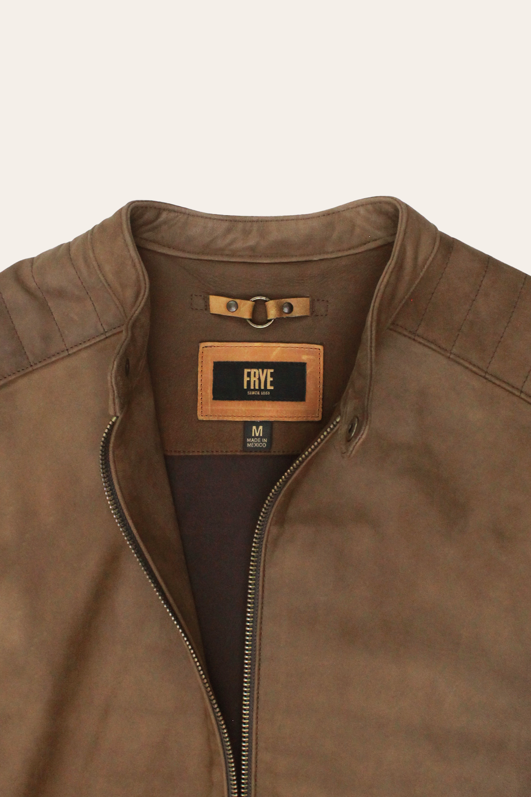 Men’s Tobacco Desert Racer Leather Jacket | Frye Best Seller