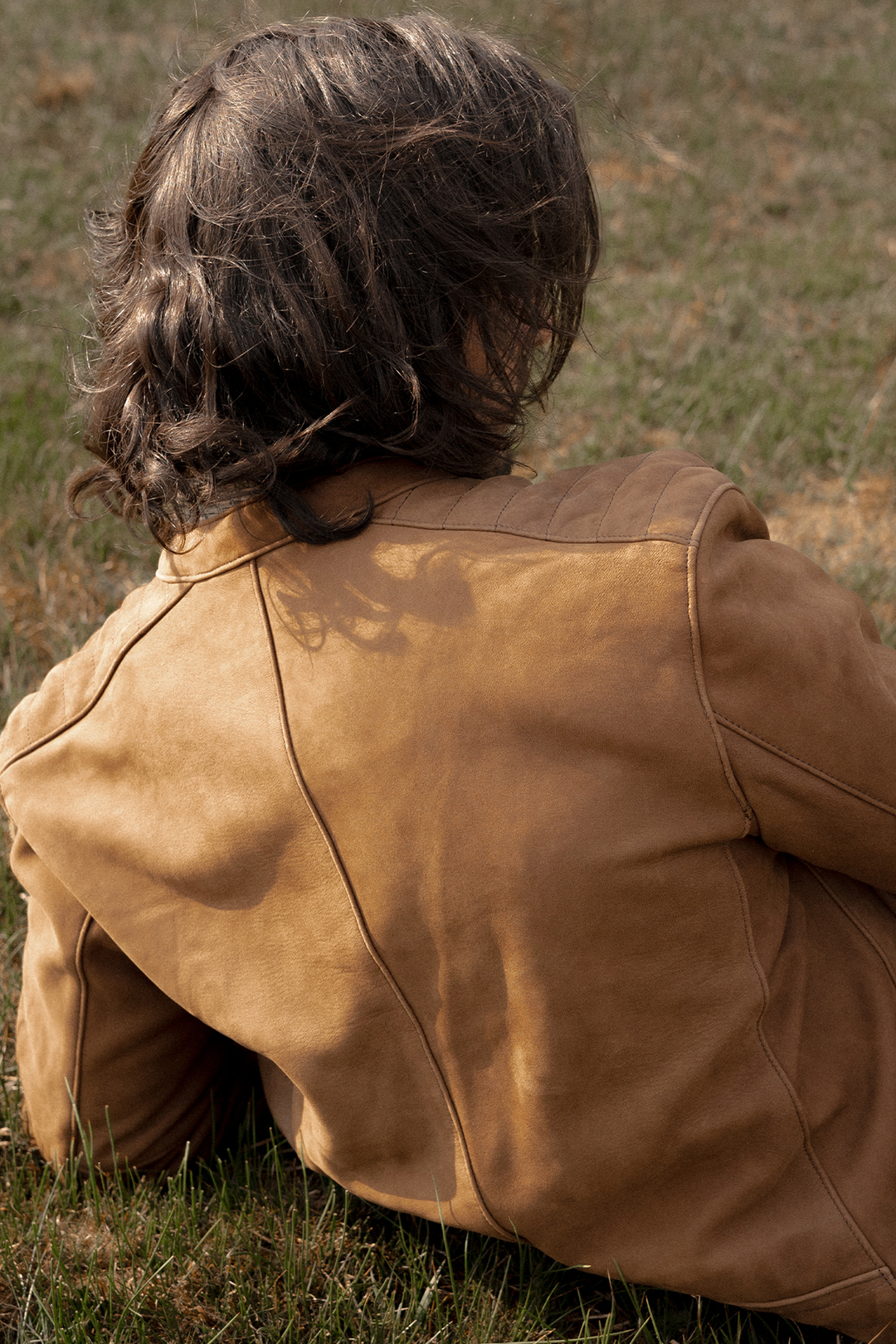 Men’s Tobacco Desert Racer Leather Jacket | Frye Best Seller