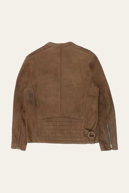 Men’s Tobacco Desert Racer Leather Jacket | Frye Best Seller