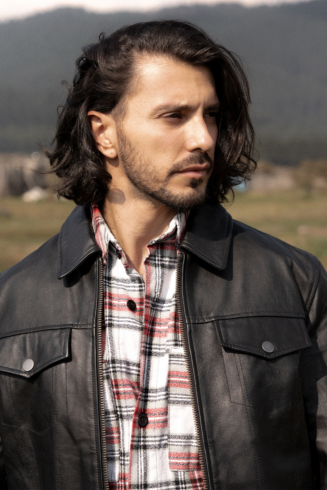 Men’s Black Durango Trucker Leather Jacket | Frye Exclusive