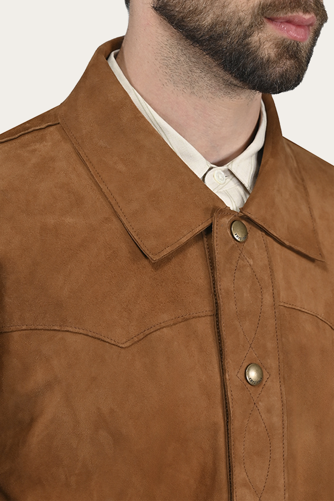 Men’s Middle Brown Judd Minimalist Suede Shacket | Frye New