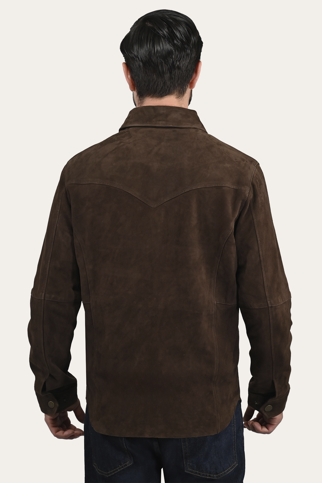 Men’s Dark Brown Authentic Suede Shacket | Frye Hot Sale