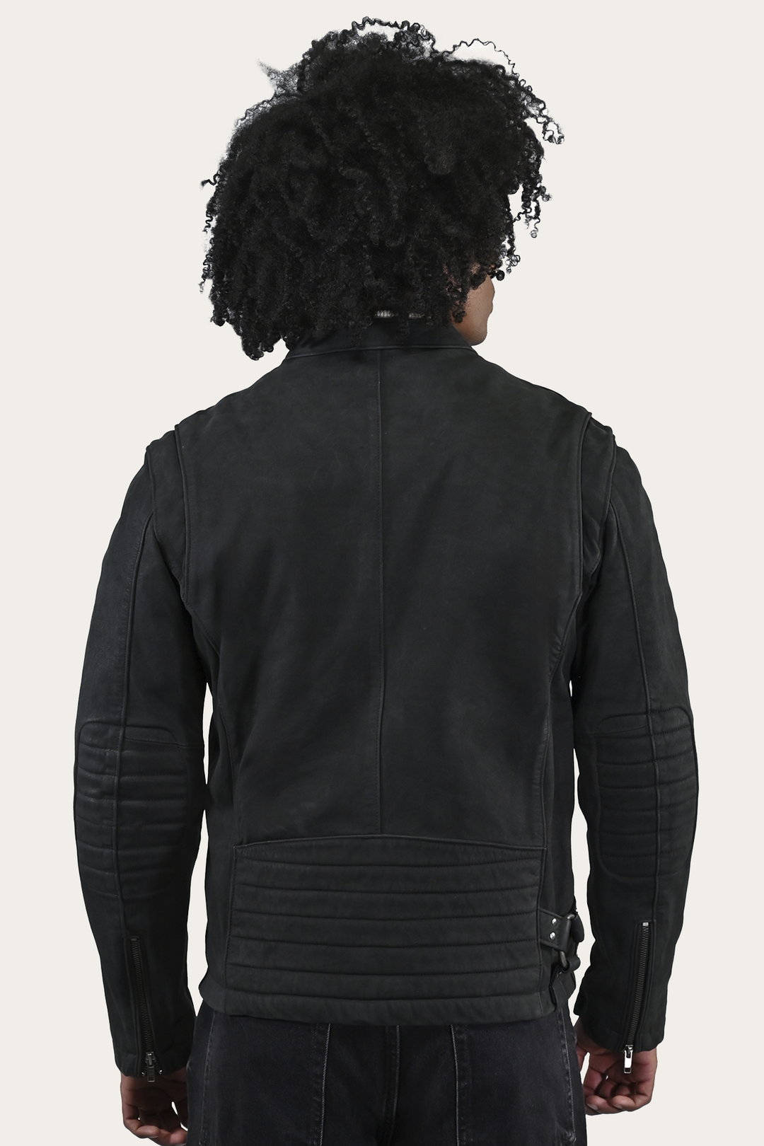 Men’s Black Cattleman Vintage Cafe Racer Leather Jacket | Frye Smart Buy