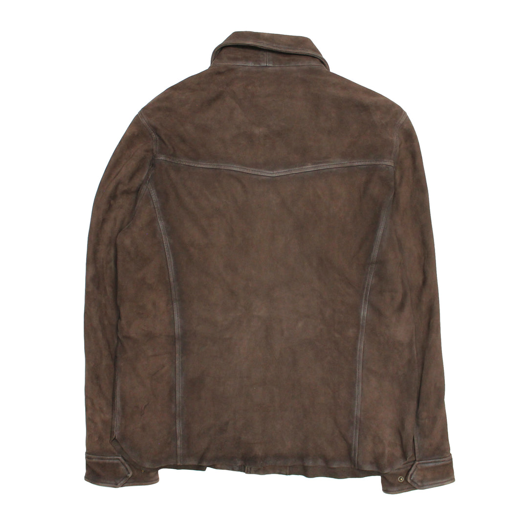Men’s Dark Brown Brody Suede Shacket | Frye Trending