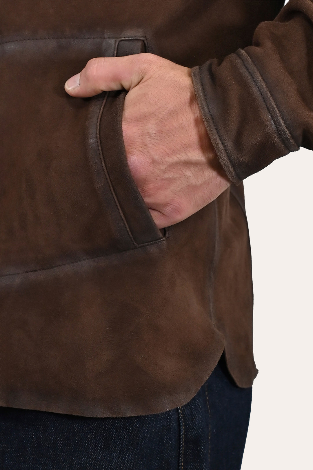Men’s Dark Brown Brody Suede Shacket | Frye Trending