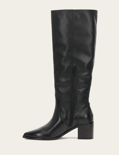 Women's Black Sadie Softy Tall Booties | Frye Classic