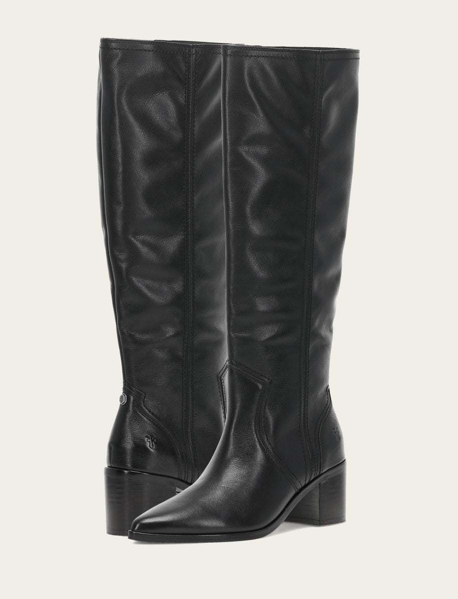 Women's Black Sadie Softy Tall Booties | Frye Classic