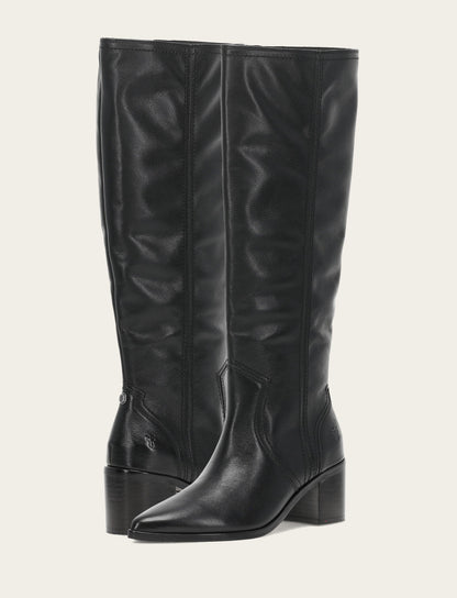 Women's Black Sadie Softy Tall Booties | Frye Classic