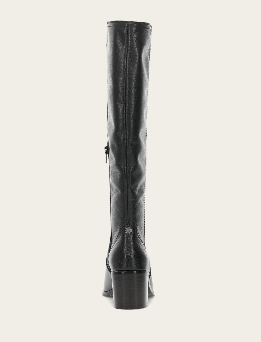 Women's Black Sadie Softy Tall Booties | Frye Classic