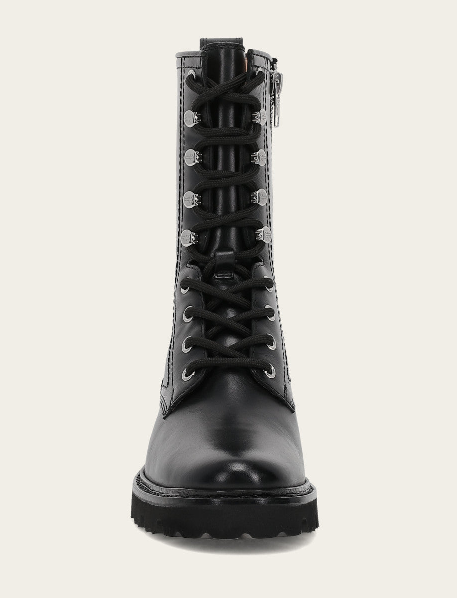 Women's Black Olivia Combat Boots | Frye Classic