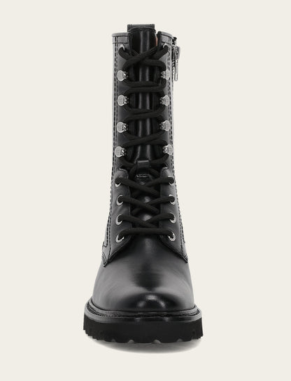 Women's Black Olivia Combat Boots | Frye Classic