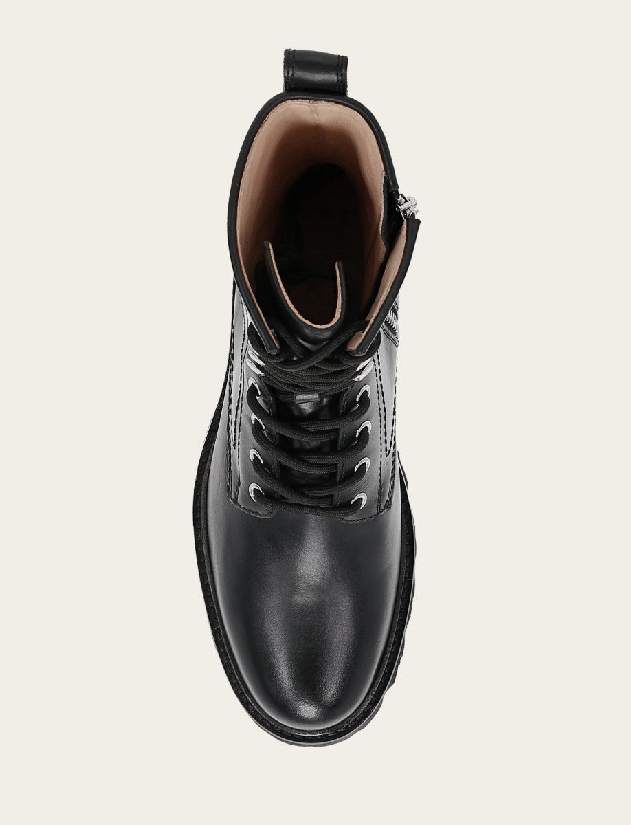 Women's Black Olivia Combat Boots | Frye Classic