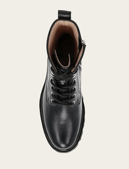 Women's Black Olivia Combat Boots | Frye Classic