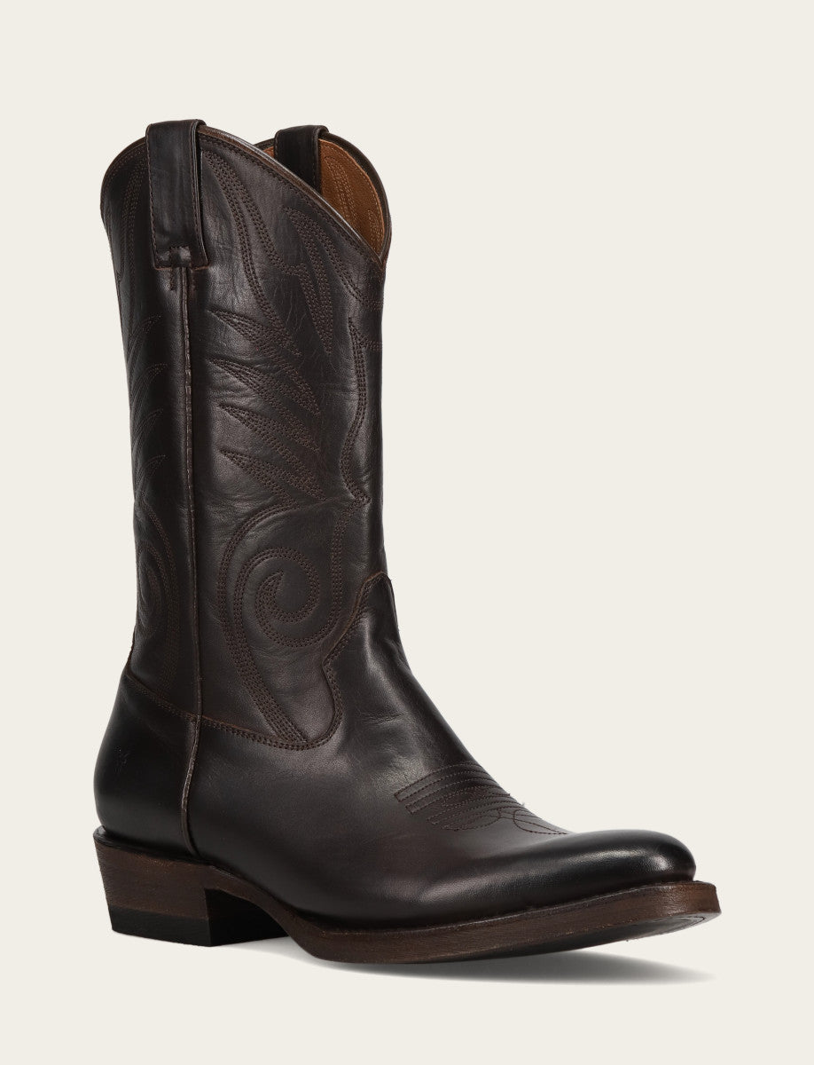 Men's Chocolate Grady Vintage Stitch Western Boots | Frye Classic