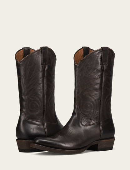 Men's Chocolate Grady Vintage Stitch Western Boots | Frye Classic