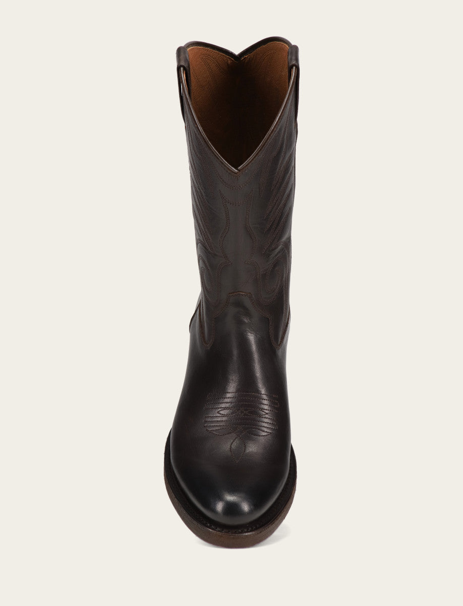 Men's Chocolate Grady Vintage Stitch Western Boots | Frye Classic
